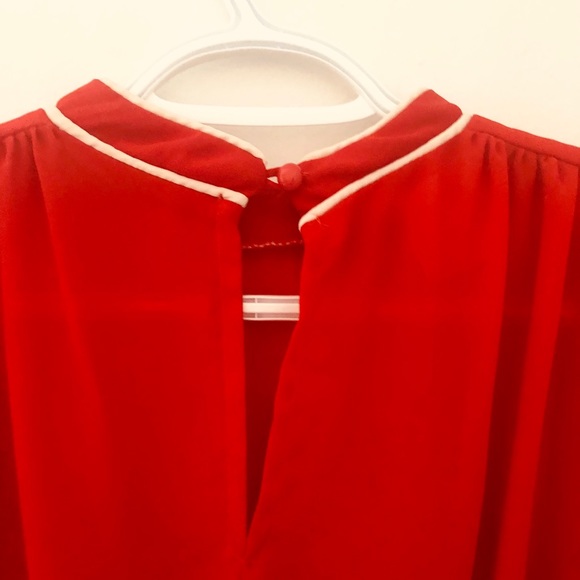 NWOT Vintage red dress - Picture 4 of 5
